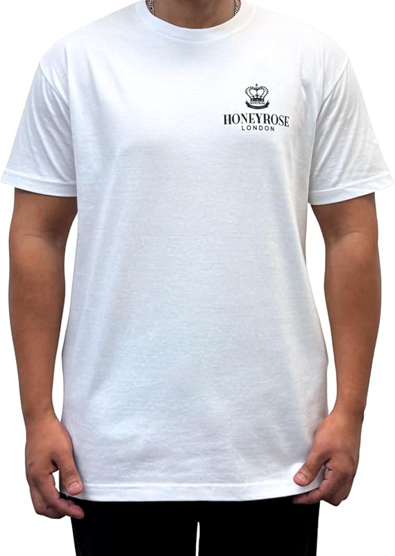 Honeyrose "Rule Your Mind White T-Shirt, 100% Cotton, (US, Alpha, Medium, Regular, Long)