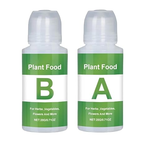 Hydroponic Nutrients A & B | Indoor Plant Fertiliser, Plant Food for Hydroponics Solution, for Patio Lawn Garden Indoor Vegetables Fruits Flowers Growing System