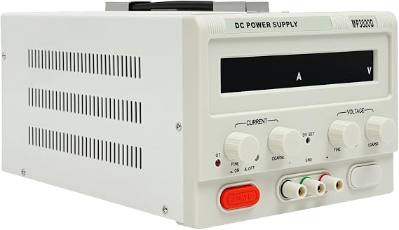 MP3020D DC Power Supply DC 0-32V DC 0-20A Continuously Variable, Constant Voltageand Constant Current Automatic Conversion, DC Power Supply with 4 Safety Protections (OVP, OCP, OTP and OPP)