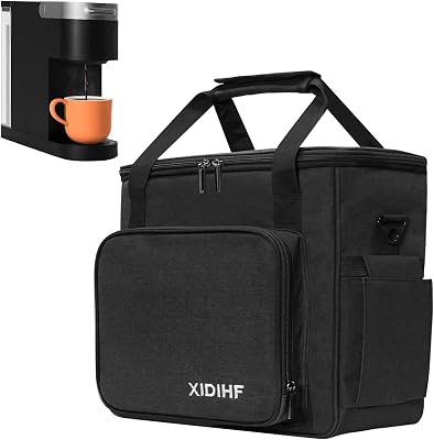 Coffee Maker Carrying Bag for Keurig K-SlimK-ExpressNinja PB051PB041STK-Iced - Ideal for Single Serve Coffee Brewer & Accessories