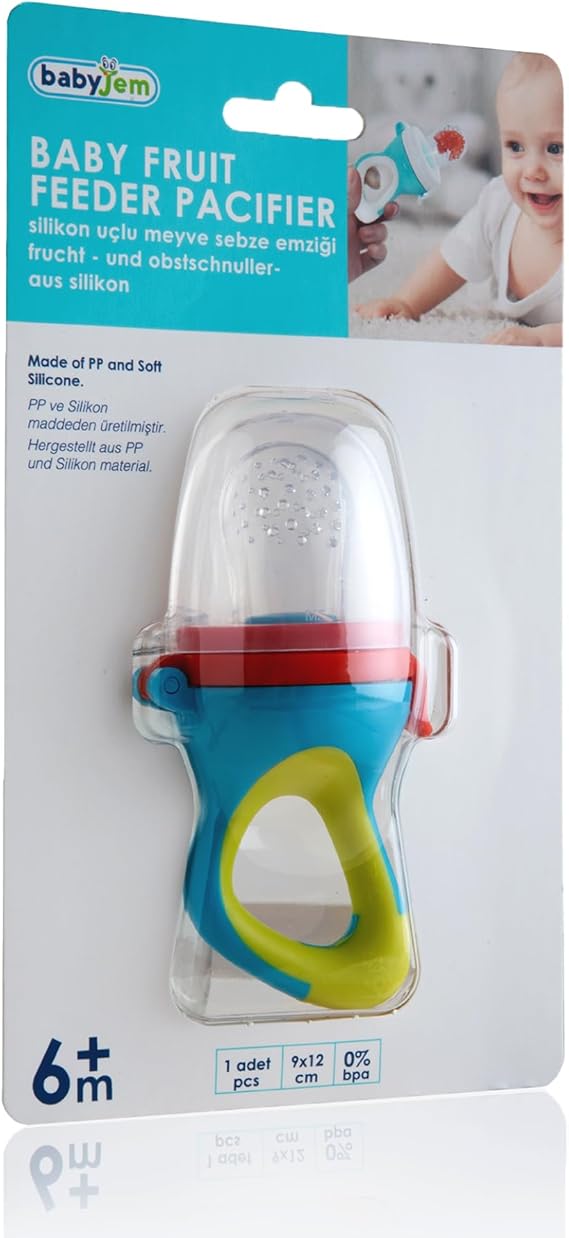 BABYJEM SILICONE TIPPED FRUIT VEGETABLE PACIFIER COLORFUL