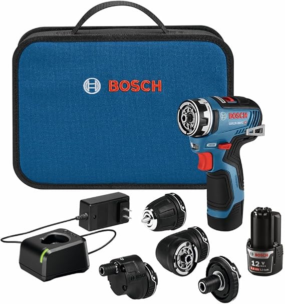 BOSCH GSR12V-300FCB22 12V Max Drill/Driver 5-In-1 Flexiclick System