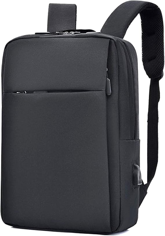 Anti-Theft Laptop Backpack Capacity Travel Bag Men's Waterproof Backpack Student School Bag-Black