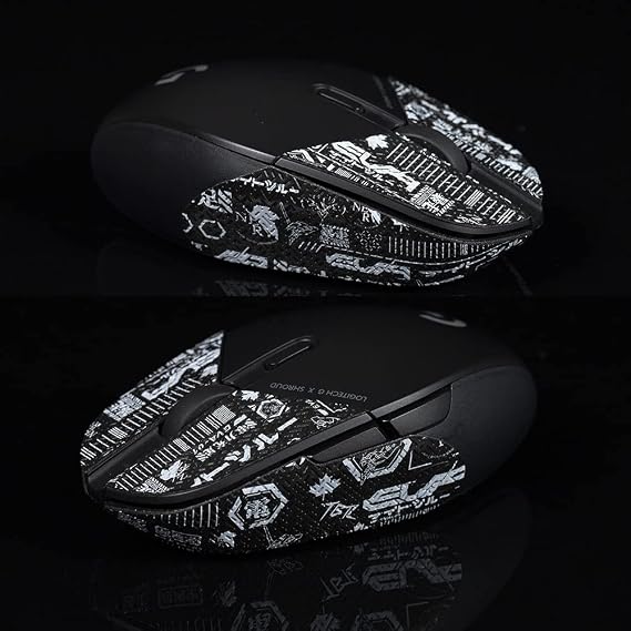 TBTL Non Slip Mouse Stickers Handmade Suck Sweat Grips Skates for Logitech Shroud 303 G305 Wireless Only Grips(EVA)