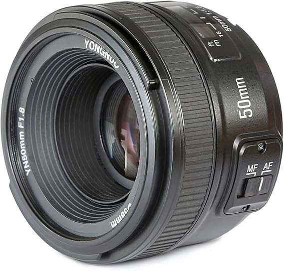 YONGNUO YN50mm F1.8N Standard Prime Lens AF for Nikon F-Mount DSLR Cameras | Large Aperture,full frame and APSC, Auto Focus and Manual Focus