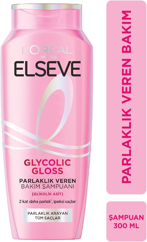 ELSEVE Glycolic Gloss Parlaklık Veren Bakım Şampuanı 300ml