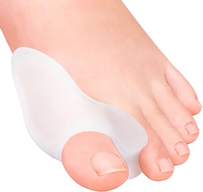 Pack of 12 Bunion Cushions and Protectors, 12 Thick Bunion Pad with Gel Shield, Bunion Corrector with Separator for Big Toe, Bunion Shield for Pain Relief from Bunion Pain, Pressure