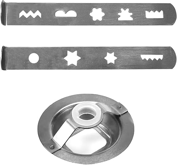 Stainless Steel Meat Grinder Attachments Mixer Pastry Attachments Metal Texture For Multiple Baking And Cooking Needs