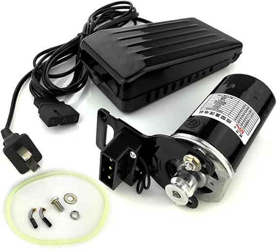 110V 180W 10000RPM Home Sewing Machine Black Motor with Foot Control Pedal for Home