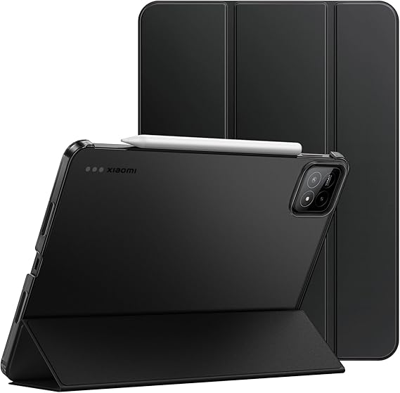 JETech Case for Xiaomi Mi Pad 8/8 Pro/7/7 Pro Black Slim Translucent Back Triple Stand Auto Sleep/Wake Shock Protection