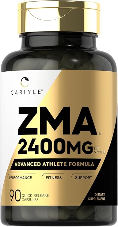 Carlyle ZMA Supplement for Men and Women | 90 Capsules | Zinc, Magnesium & Vitamin B6 | Non-GMO & Gluten Free