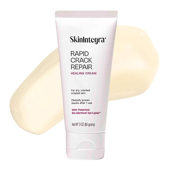 Rapid Crack Repair Cream, 25% Urea with Lactic Acid, Restores Cracked Heels and Diabetic Feet, Post-Surgery Scar Care, Fragrance-Free Barrier Cream, 3 oz