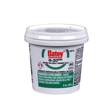 Oatey 30140 1.7 oz. H-20 95 Water Soluble Tinning Flux