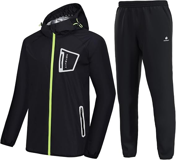 HOTSUIT Sauna Suit Men Anti Rip Boxing Sweat Suits Exercise Workout Jacket