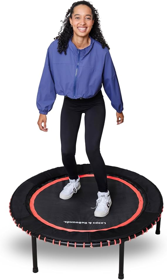 Leaps & Rebounds Bungie Rebounder Indoor Mini Trampoline Safety Bungie Cover 32 Latex Rubber Bungie Stiff Jump Mat Best Value Rebounder 7 Colors 2 Sizes