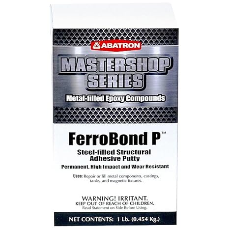 Abatron Ferrobond P Metal Repair Kit, Dark Gray | Steel, Filled, Metal Epoxy, Metal Repair Putty, Structural Adhesive