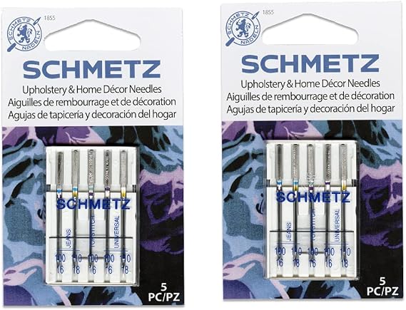 SCHMETZ Heavy Duty Sewing Machine Needles, 10 Count
