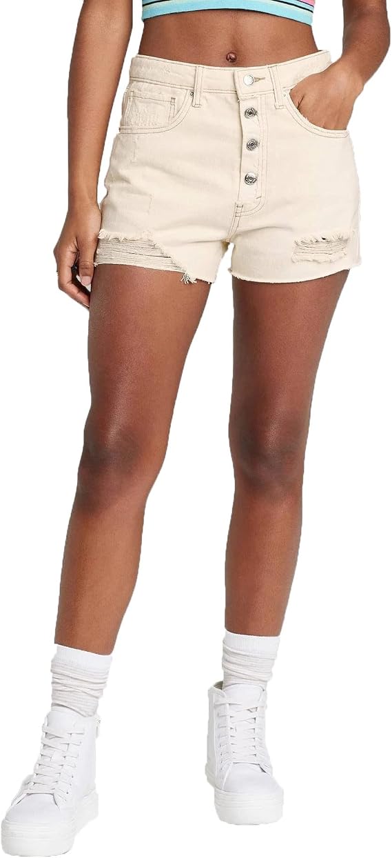 Wild Fable Women's Super-High Rise Cut-Off Jean Shorts -