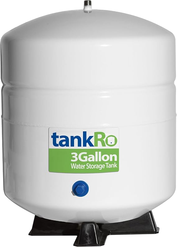 GTS3, 3 Gallon RO Water Filtration System Expansion Tank, Compact Reverse Osmosis Water Storage Pressure Tank