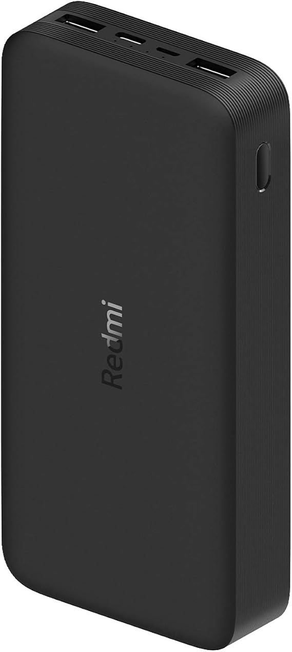 Xiaomi 20000mAh Redmi Power Bank, Fast Charge, Two-Way 18W Fast Charge, Dual Input and Output Ports, 74Wh High Capacity, External Battery Pack Compatible with iPhone, Samsung, Android Devices
