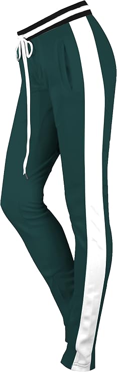 Screenshotbrand Women Hip Hop Premium Slim Fit Track Pants - Athletic Jogger Bottom with Side Taping