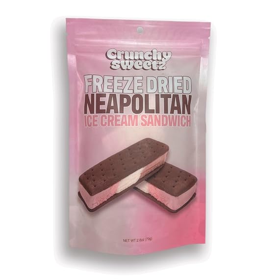 Freeze Dried Ice Cream Sandwich Neapolitan