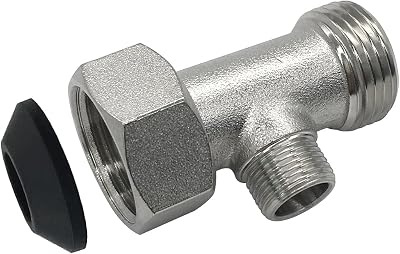 Beduan Bidet T Adapter Tee Valve for Bidet78 ballcock to 78 ballcock to 38 compression threaded 3 Way Connector Attachment for Toilet