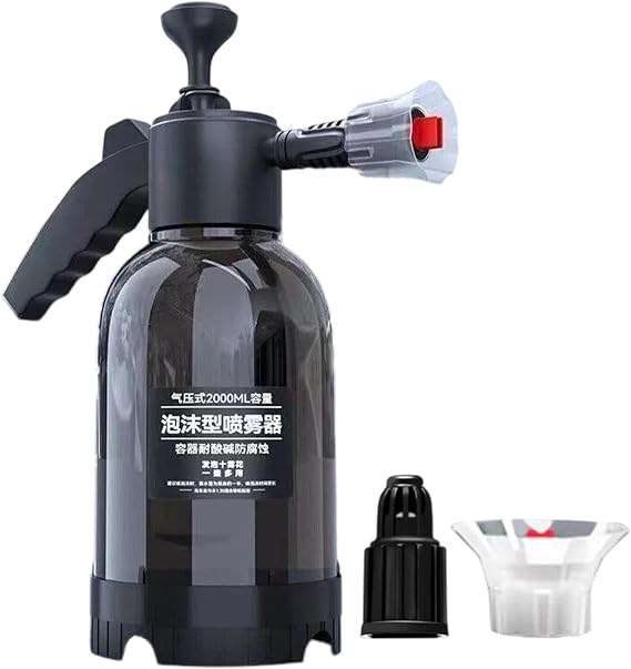 Foam Pump Sprayer, Pump Sprayer | 2L Hand Pump Foamer Foam Sprayer - Car Wash Spray Bottle with Two Nozzle Options, Large Capacity Pump Sprayer for Car Wash, Irrigation T