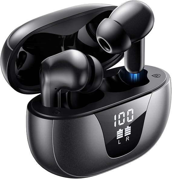TTQ OTC Hearing Aids for Seniors with Bluetooth, Smart Noise Cancelling & 3-Level Volume, Fashionable and Trendy Rechargeable Hearing Aids for Hearing Loss | OTC hearing aids for seniors rechargeable with noise cancelling,Bluetooth hearing aids for seniors