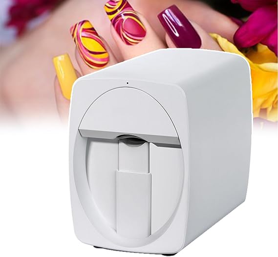 ddingsmafosee DIY Nail Art Machine,Automatic Nail Printer Machine,Drawing Time: 25-30s,Personalized DIY,Be Used in Personal Leisure & Girlfriends Gatherings & Work,Save Time & Energy,B