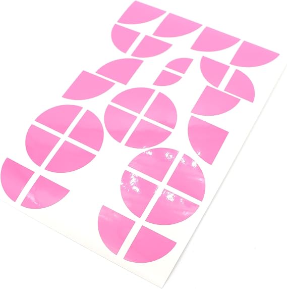 Finest Folia Compatible with BMW Logo Waterproof Sticker Film Pink K004