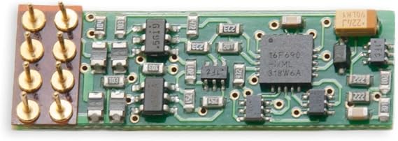 N DCC Decoder S6, Medium Plug 4-Function 8-Pin 1A