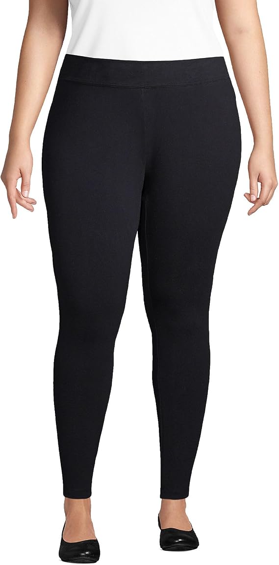 Lands' End Women's Starfish Mid Rise Knit Leggings