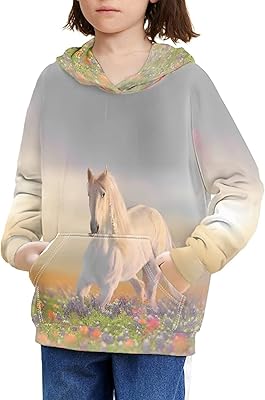 Kids Hoodies for Boys Girls 6-16 Hooded Sweatshirt with Pocket Sweater Long Sleeve