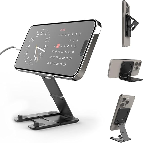 Kenu Stance+ 10-in-1 MagSafe Super Gadget, Magnetic Tripod Stand, Car Vent+Dash+CD Mount, Finger Holder, Airplane Mount, Selfie Stick, More