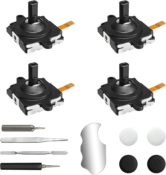 Joystick Repair Kit for Oculus Quest 2 Controller w/Tools & Thumb Caps