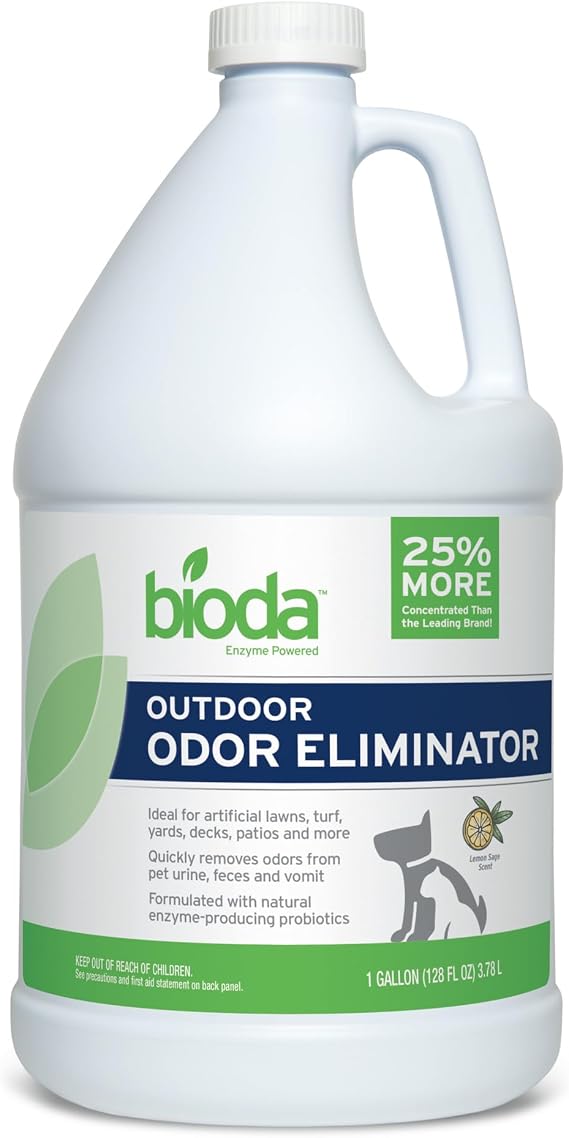 Bioda Probiotic Natural Outdoor Odor Eliminator, 1 gal Refill, Enzyme