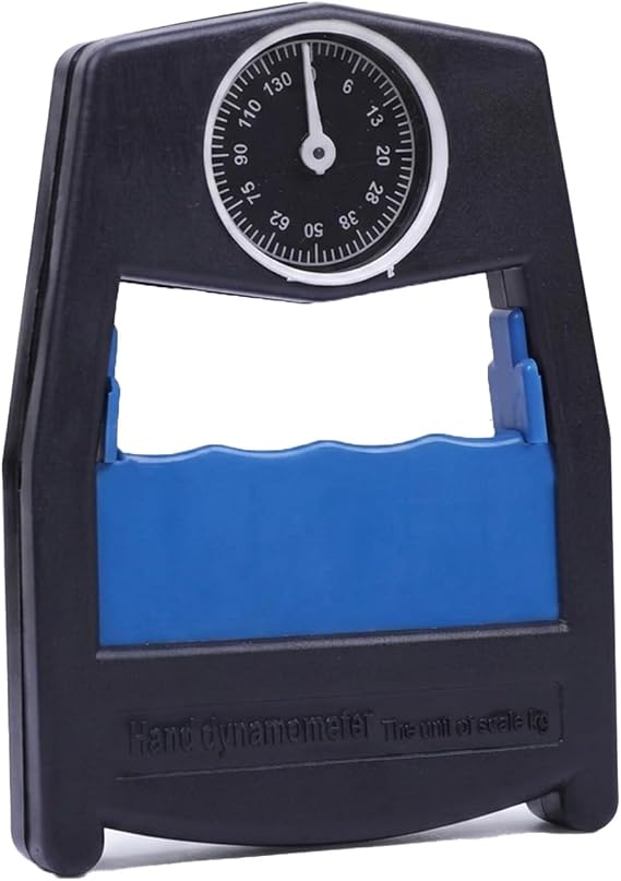 Grip Strength Tester, Hand Grip Dynamometer for Fitness Training, Grip Strengthener with Ergonomic Design, Blue Hand Gripper for Strength Building