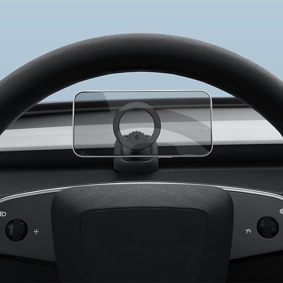 Spigen Tesla Air Vent MagSafe Mount for Model Y Juniper & YL & 3 Highland | [Not Fit Performance] Optimized for FSD | Driver & Central Area Magnetic Mount for 2025+ Model Y & 3 (Standard & Premium)