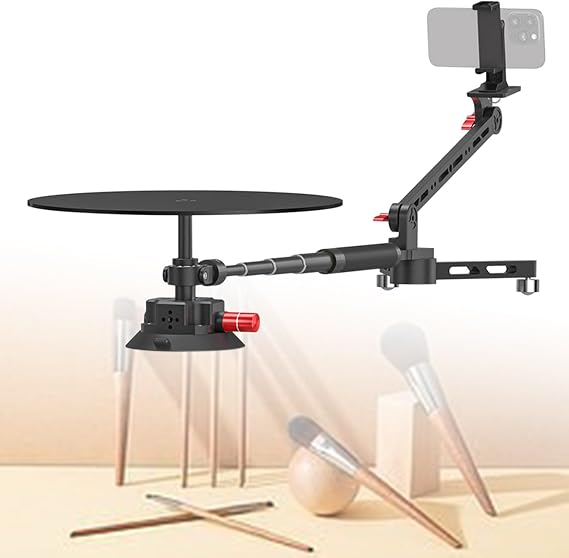 360 Degree Spinner, Photography Turntable, Rotating Camera Slider, Spinning Photo Video Booth, Spin Table Platform for Product Commercial Photography, Slow Motion