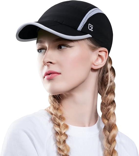 GADIEMKENSD Women's Foldable Light Cap Quick Dry Ultra-Thin Unstructured Run Hat