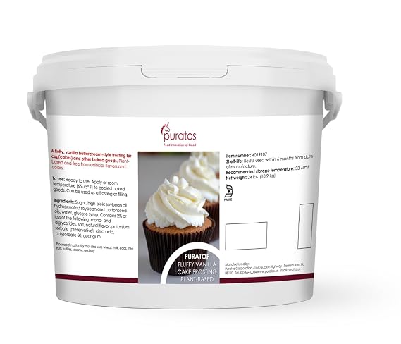 Puratop Fluffy Vanilla Cake Frosting Plant-Based 24#