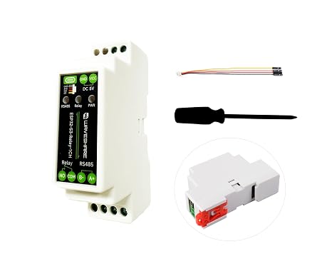 Industrial 1-Ch ESP32-S3 WiFi Relay Module, Support RS485 and Bluetooth/WiFi Remote Control, Better for RS485 Modbus Industrial Modules or Sensors, Built-in Protection Circuits, Safe & Stable