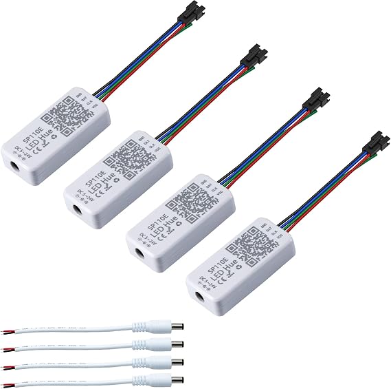 4-Pack Sp110e Led Controller for Ws2812b Ws2811 Sk6812RGBW Led RGB Lights