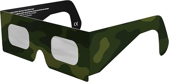 Solar Eclipse Glasses ISO 12312-2 & CE Certified – Safe Solar Viewing for Direct Sun & August 2026 Eclipse | Paper Cardboard Frame, Made in EU | For Kids & Adults