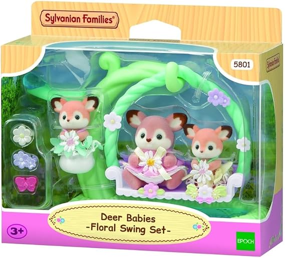 Epoch, Geyik Bebeklerin Çiçekli Salıncak Seti, Sylvanian Families