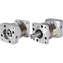 Ratio 50:1 Planetary Gearbox for Nema 23 Stepper Motor 60-90mm Backlash 20 arcmin Input Shaft 31mm 8mm Planetary Reducer for 57 Step Motor incl. 4 Screw 2 Plug 1 Key CNC 3D Printer Lathe