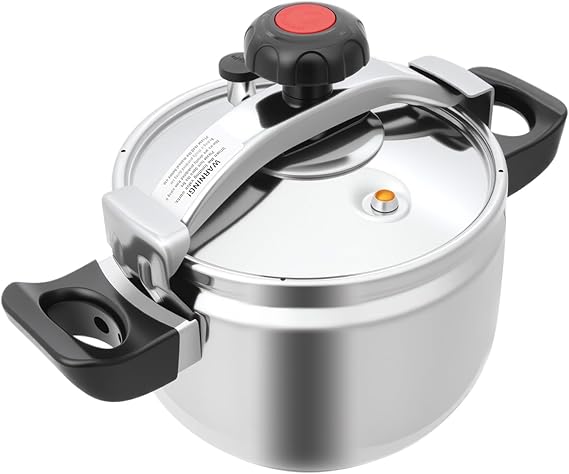 Safety Stainless Steel Pressure Cooker, 7.4 Qt with Release Valve & Multiple Protective Devices, Cooking Pressure Canner for Steam, Canning, Stewing on All Stovetops