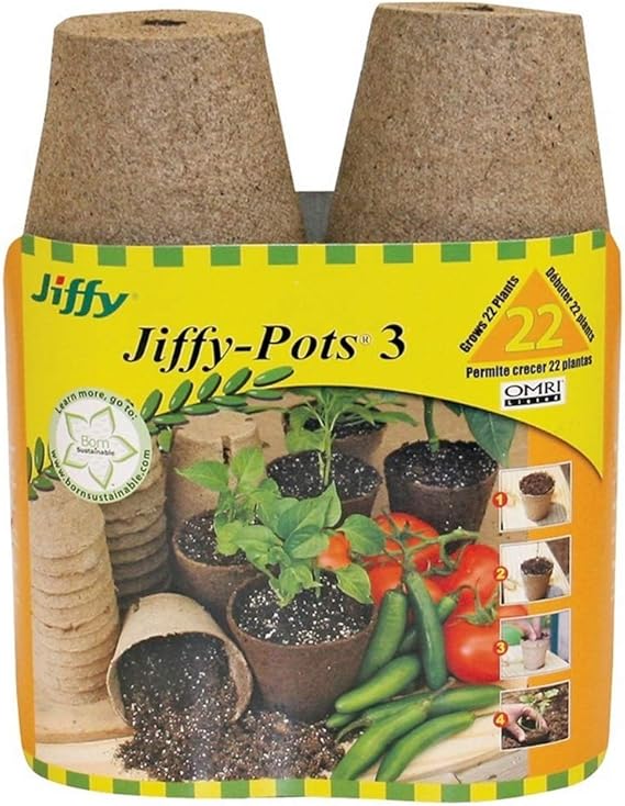 Jiffy Jp322 3 Jiffy Pots 3 22 Count