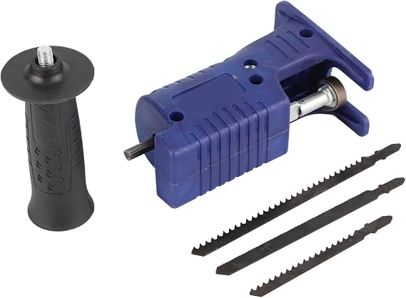 Reciprocating Saw Adapter, With 3 Blades